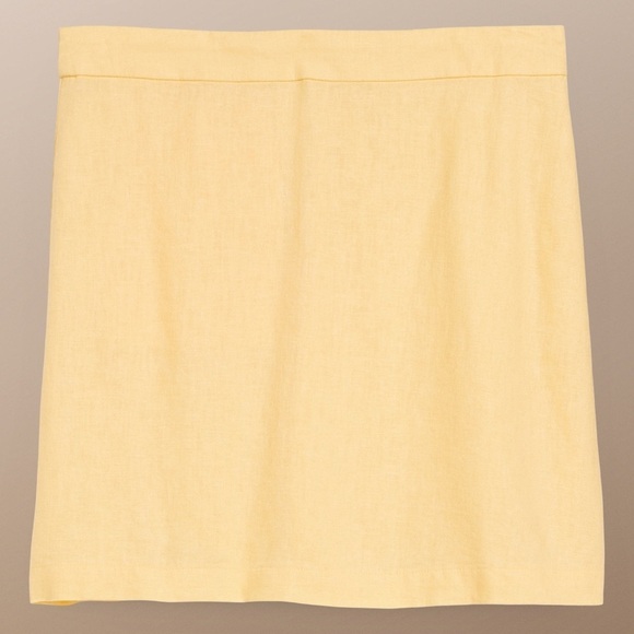 NWTS💓GAP OLD NAVY XL💓SWEET BUTTER LINEN FITTED TOP MATCHING LINEN A LINE SKIRT - Picture 10 of 15